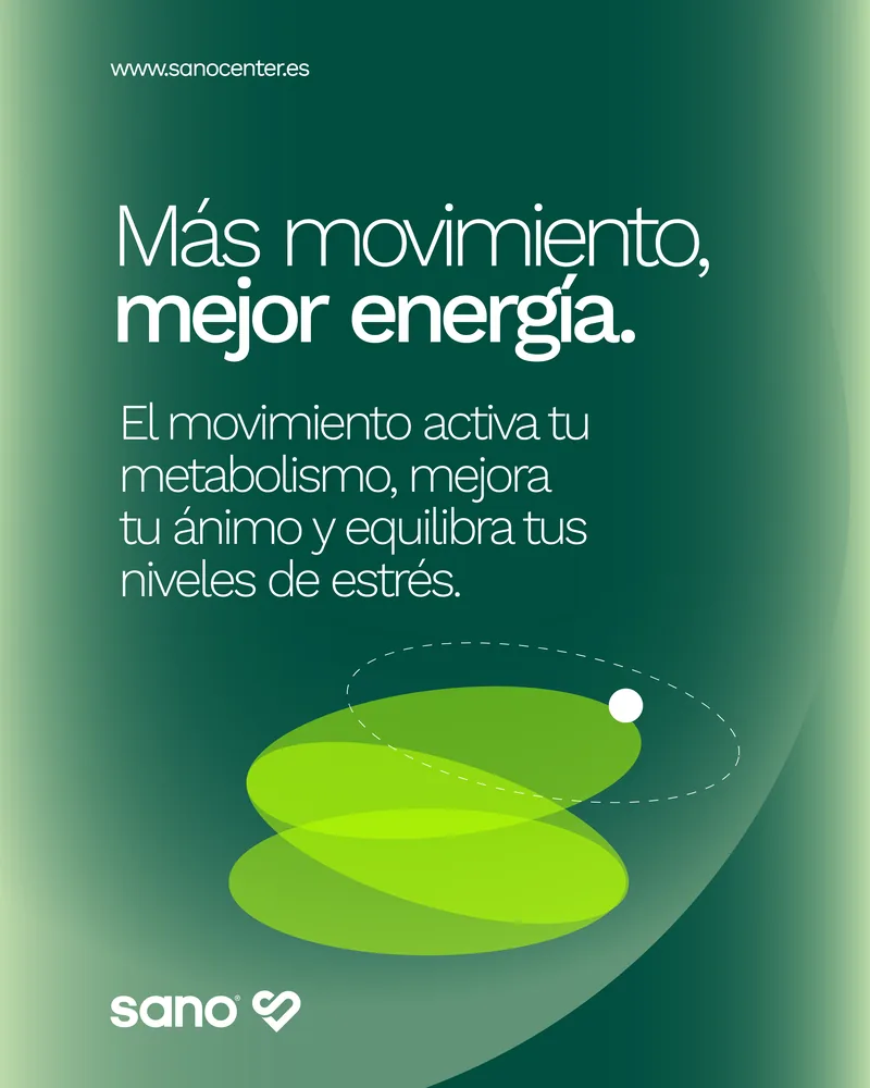 Post de Sano Center: Más movimiento, mejor energía